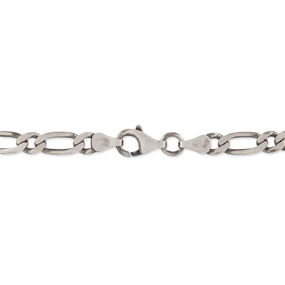 Bracelet Anilo Noircie Argent Blanc - Bracelets mailles Homme | Marc Orian