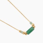 Collier Pierrine Argent Dor&eacute; A L'Or 750/1000 Aventurine - Colliers avec pierres Femme | Marc Orian