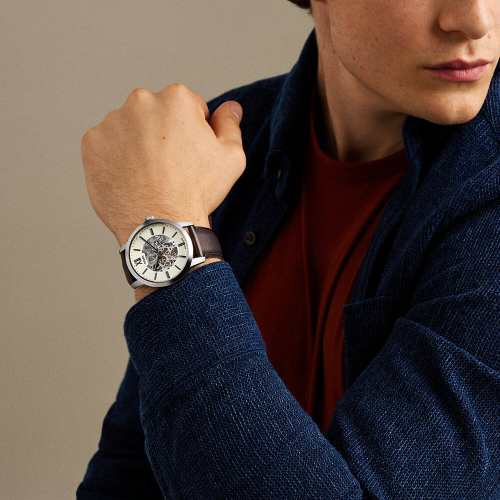 Montre Fossil Townsman Automatic Cr&egrave;me - Montres automatiques Homme | Marc Orian