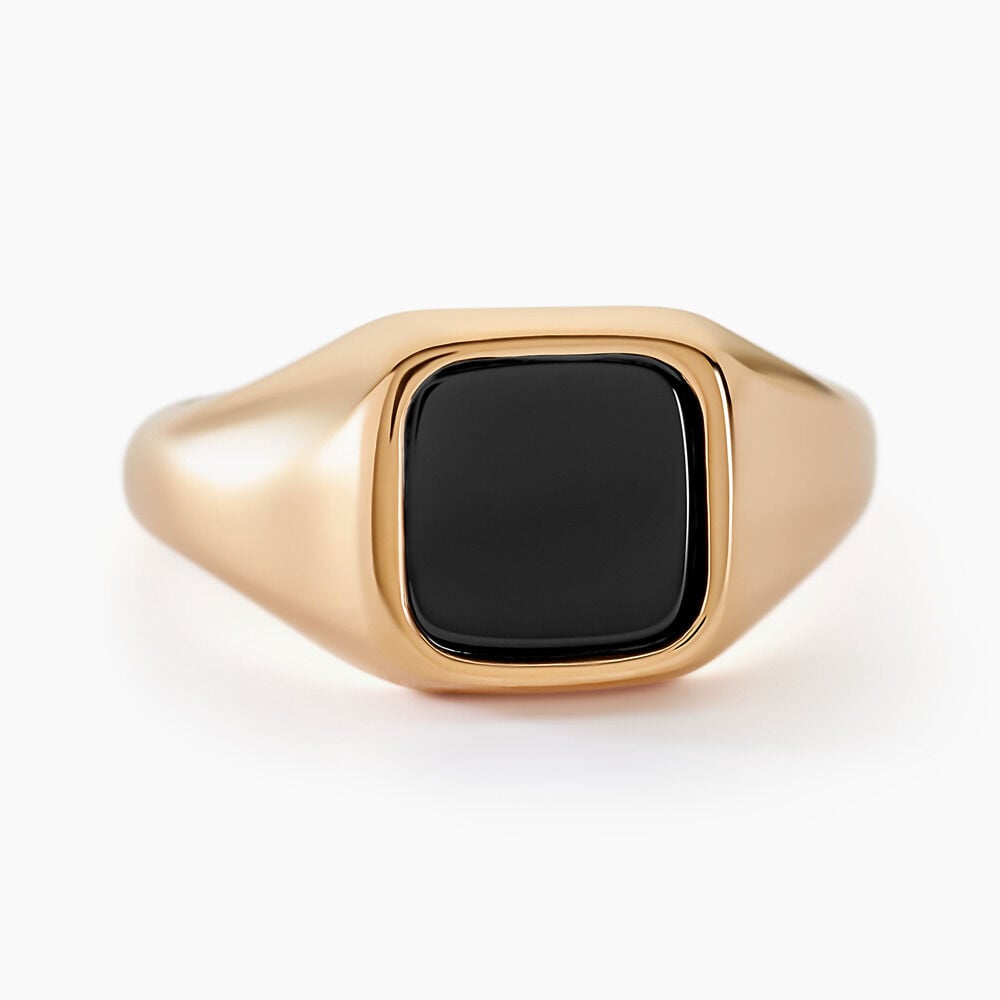 Chevali&egrave;re Kauai Plaqu&eacute; Or Jaune Pierre De Synthese - Bijoux fantaisie Homme | Marc Orian