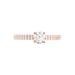 Bague Solitaire Dayna Or Rose Oxyde De Zirconium - Solitaires Femme | Marc Orian