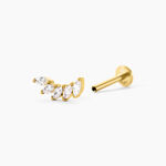 Piercing D'h&eacute;lix Alicante Acier Jaune Cristal - Piercings d'oreilles Femme | Marc Orian