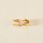 Cr&eacute;oles Or Jaune Aaren Diamants - Boucles d'oreilles mariage Femme | Marc Orian