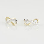 Boucles D'oreilles Puces Chacha Or Jaune Diamant - Puces Femme | Marc Orian