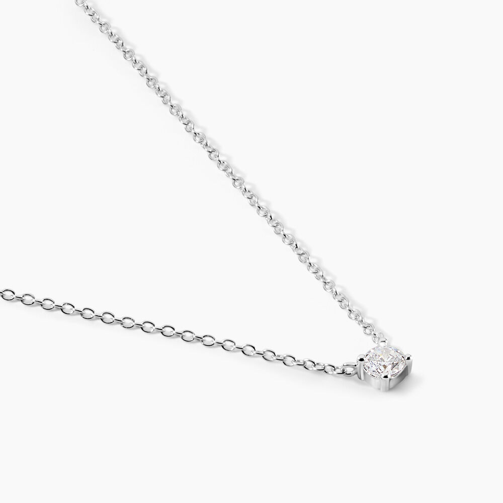 Collier Argent Lylwenn Oxydes De Zirconium - Colliers solitaires Femme | Marc Orian