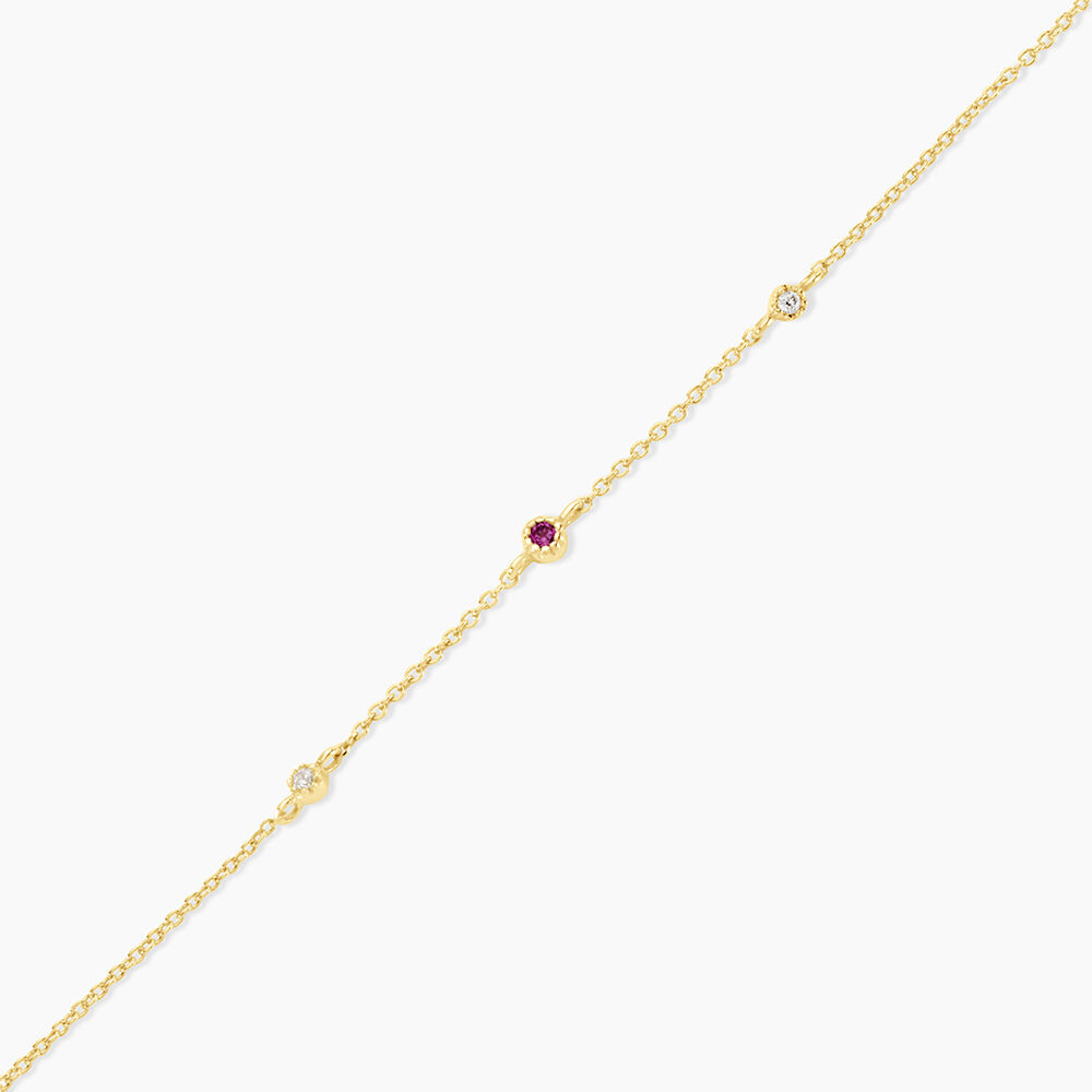 Bracelet Poem Argent Jaune Rhodolite Oxyde De Zirconium - Bracelets fantaisie Femme | Marc Orian