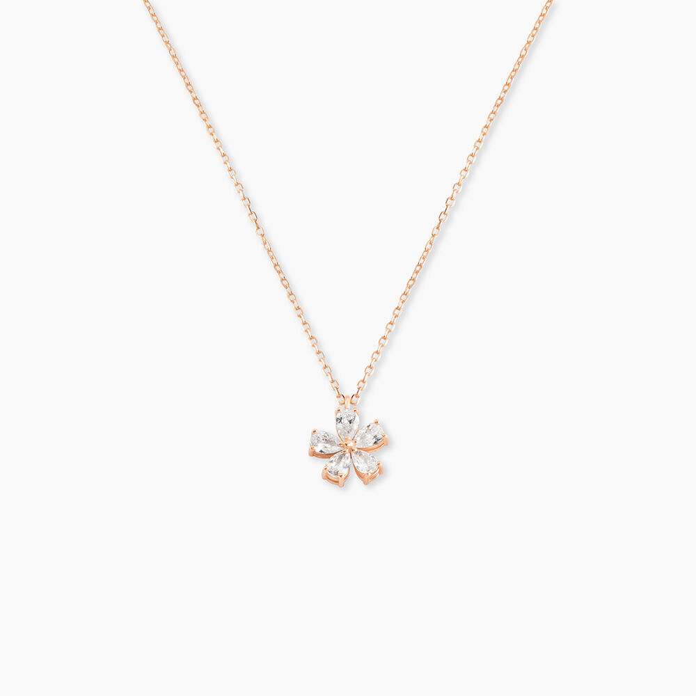 Collier Argent Rose Siriana Oxyde De Zirconium - Colliers avec pierres Femme | Marc Orian
