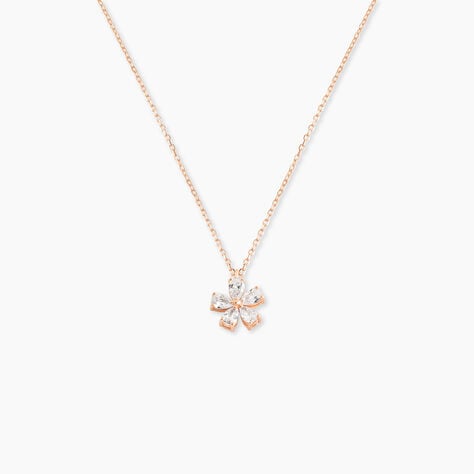 Collier Argent Rose Siriana Oxyde De Zirconium - Colliers avec pierres Femme | Marc Orian