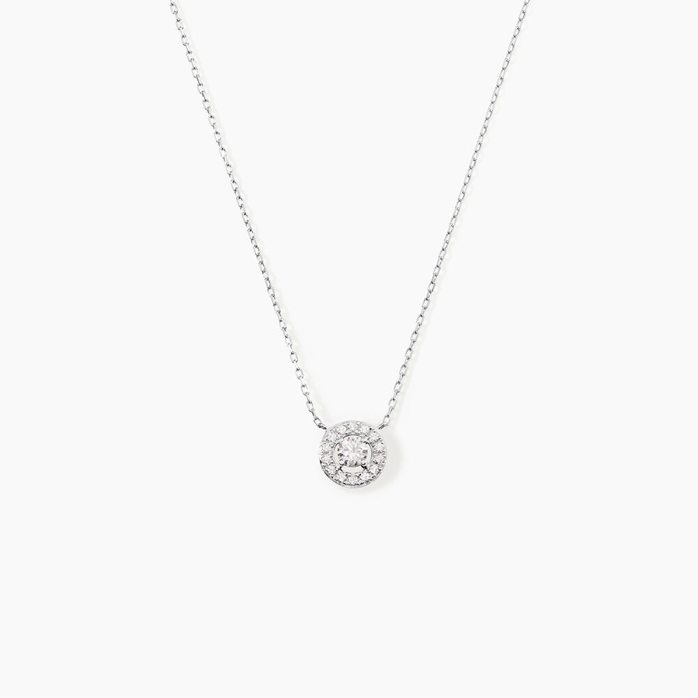 Collier Star Or Blanc Oxyde De Zirconium - Colliers avec pierres Femme | Marc Orian