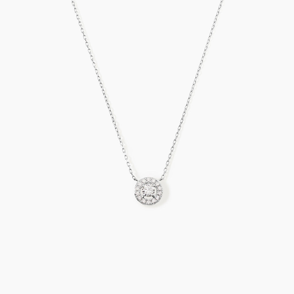 Collier Star Or Blanc Oxyde De Zirconium - Colliers avec pierres Femme | Marc Orian