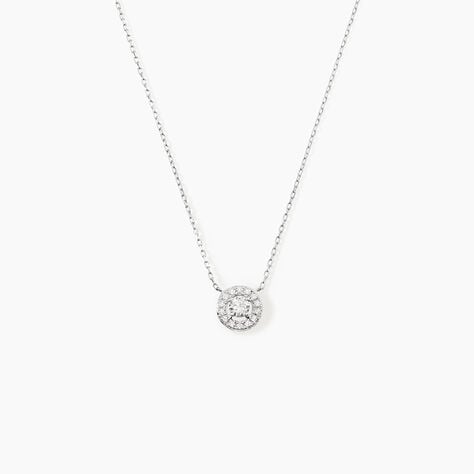 Collier Star Or Blanc Oxyde De Zirconium - Colliers avec pierres Femme | Marc Orian