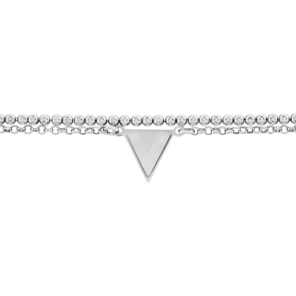 Chaîne De Cheville Azza Argent Blanc - Chaines de cheville Femme | Marc Orian