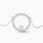 Collier Marthe Argent Blanc Perle De Culture Et Oxyde De Zirconium - Colliers avec pierres Femme | Marc Orian