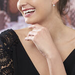 Boucles D'oreilles Pendantes Maximine Argent Blanc Oxyde De Zirconium - Pendantes Femme | Marc Orian