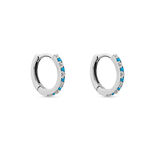 Cr&eacute;oles Elga Argent Blanc Oxyde De Zirconium - Cr&eacute;oles Femme | Marc Orian