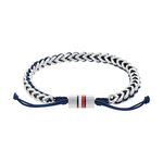 Bracelet Tommy Hilfiger Braided Metal Acier Blanc - Bracelets cha&icirc;nes Homme | Marc Orian