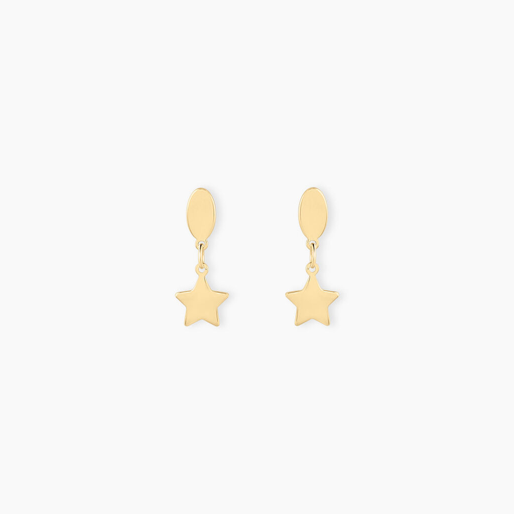 Boucles D'oreilles Pendantes Alphonsine Etoile Or Jaune - Pendantes Femme | Marc Orian