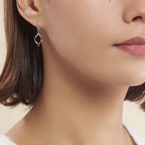 Boucles D'oreilles Pendantes Louison Argent Blanc - Boucles d'oreilles Pendantes Femme | Marc Orian