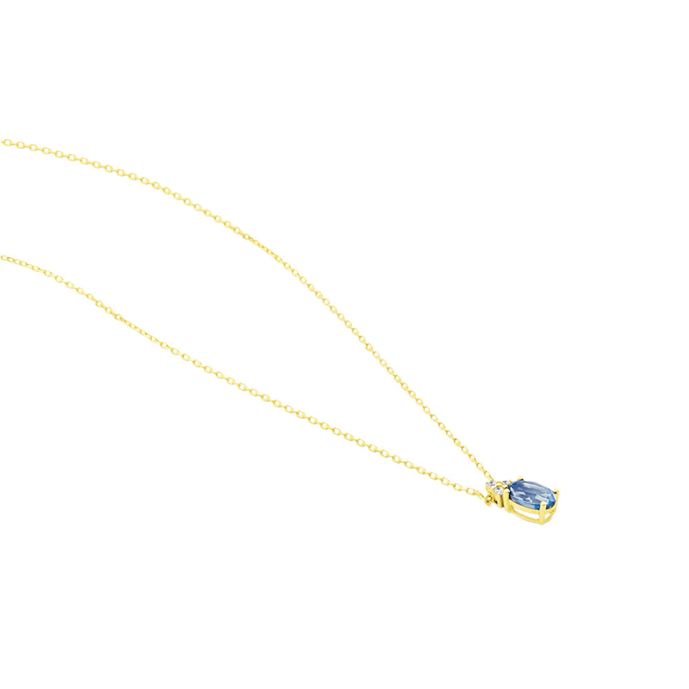 Collier Or Jaune Maurin Topaze Et Oxydes De Zirconium - Colliers avec pierres Femme | Marc Orian