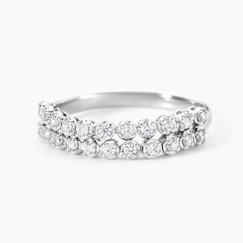Bague Lexane Argent Blanc Oxyde De Zirconium - Bijoux fantaisie Femme | Marc Orian