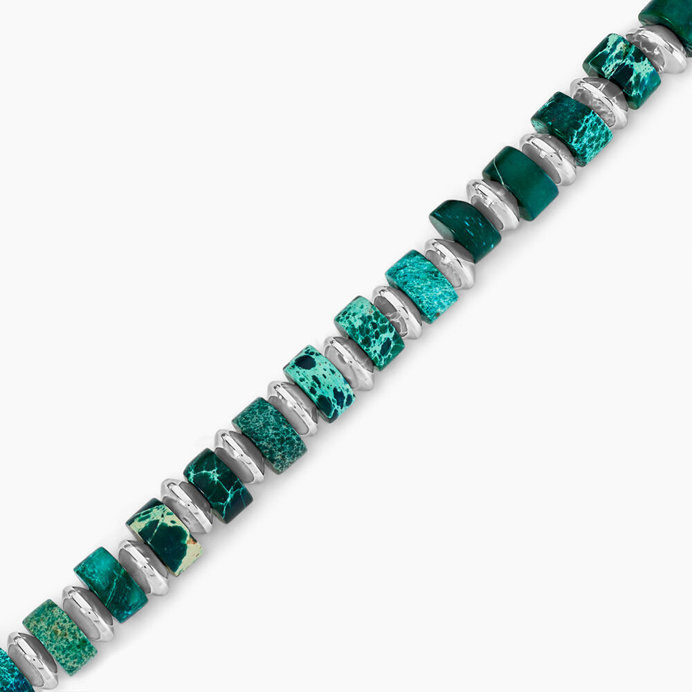 Bracelet Jourdan Acier Blanc - Bracelets chaînes Homme | Marc Orian