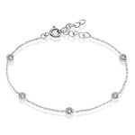 Bracelet Sylvette Argent Blanc Oxyde De Zirconium - Bracelets fantaisie Femme | Marc Orian