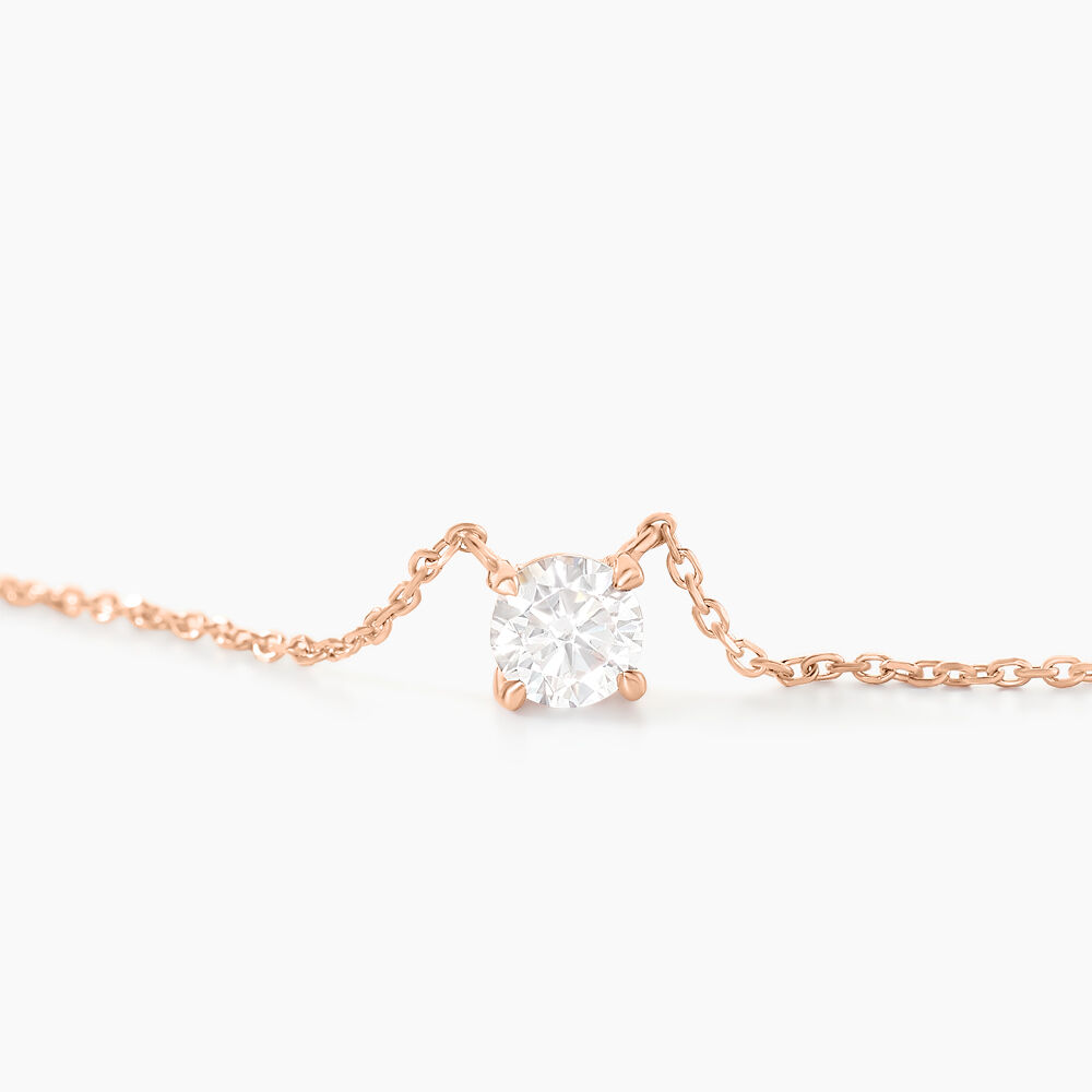 Collier Ponama Or Rose Oxyde De Zirconium - Colliers solitaires Femme | Marc Orian