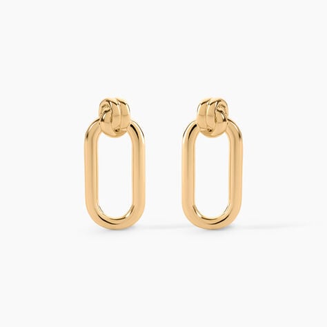 Boucles D'oreilles Pendantes Infinitude Plaqu&eacute; Or Dor&eacute; - Pendantes Femme | Marc Orian