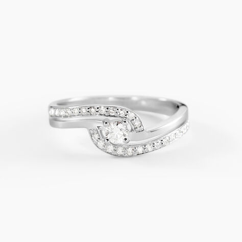 Bague Solitaire Vassilissa Or Blanc Diamant - Solitaires Femme | Marc Orian