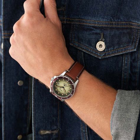 Montre Fossil Blue Vert - Montres sport Homme | Marc Orian