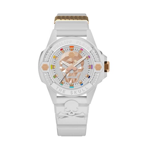 Montre Philipp Plein The Skull Ecoceramic Blanc - Montres étanches Homme | Marc Orian