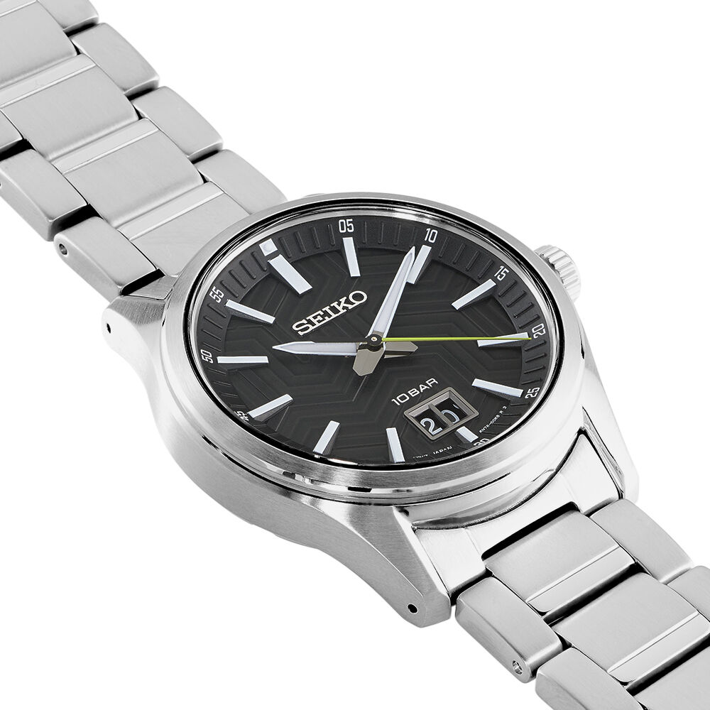 Montre Seiko Classique Noir - Montres étanches Homme | Marc Orian