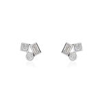 Boucles D'oreilles Puces Argent Duredle Oxydes De Zirconium - Puces Femme | Marc Orian
