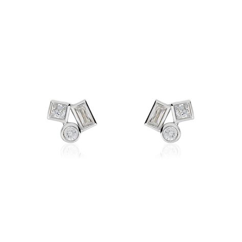 Boucles D'oreilles Puces Argent Duredle Oxydes De Zirconium - Puces Femme | Marc Orian