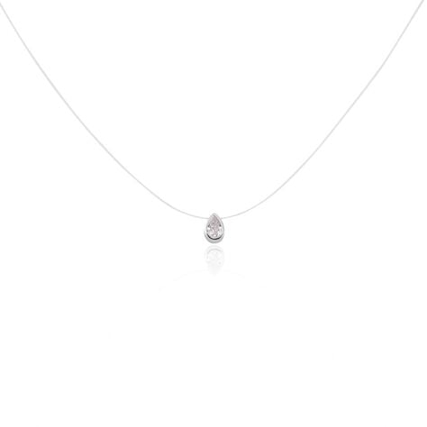 Collier Nylon Argent Blanc Oxyde - Colliers avec pierres Femme | Marc Orian