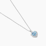 Collier Ashraf Or Blanc Topaze Et Oxyde - Colliers avec pierres Femme | Marc Orian