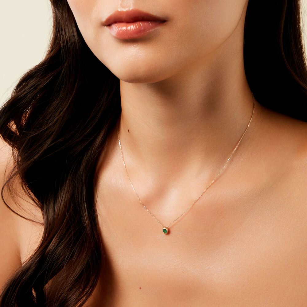 Collier Niven Or Jaune Emeraude - Colliers solitaires Femme | Marc Orian