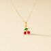 Collier Cherry Cerise Or Jaune - Colliers avec pierres Enfant | Marc Orian