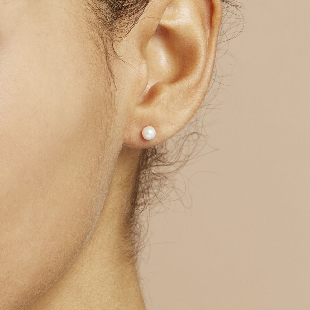 Boucles D'oreilles Suki Or Jaune Perle De Culture - Boucles d'oreilles mariage Femme | Marc Orian