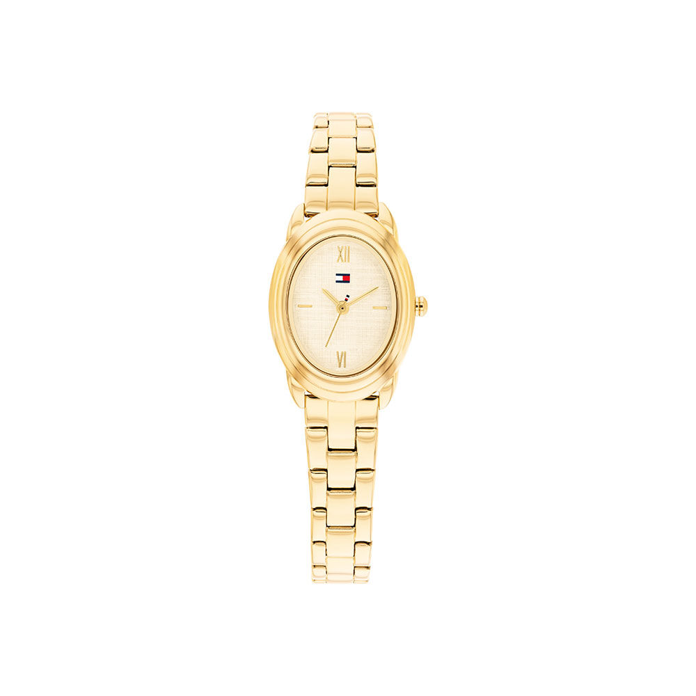 Montre Tommy Hilfiger Demi Oval Dor&eacute; - Montres &eacute;tanches Femme | Marc Orian