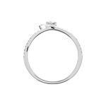 Bague Or Blanc Alease Diamants Synth&eacute;tiques - Solitaires Femme | Marc Orian