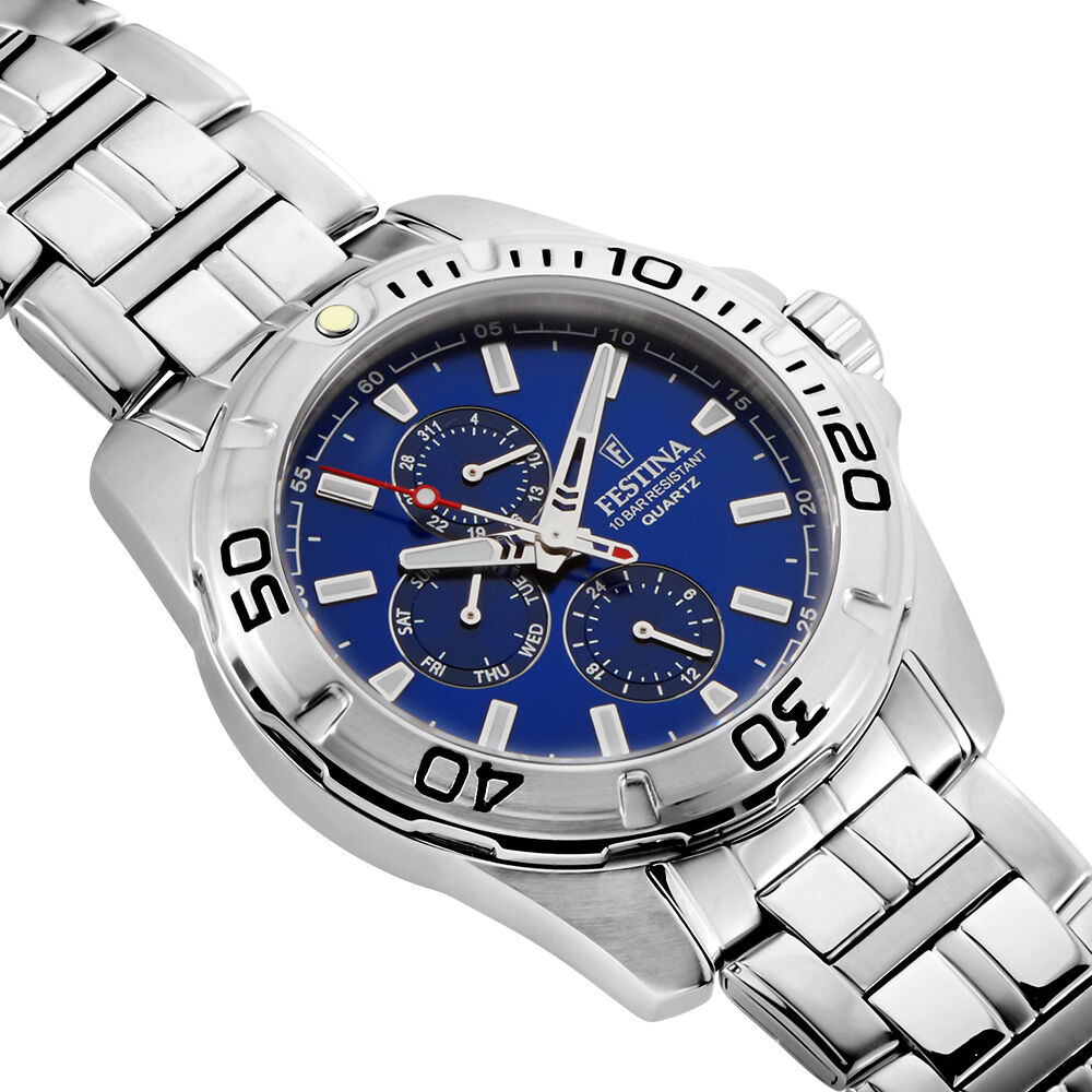 Montre Festina Multifonctions Bleu - Montres étanches Homme | Marc Orian