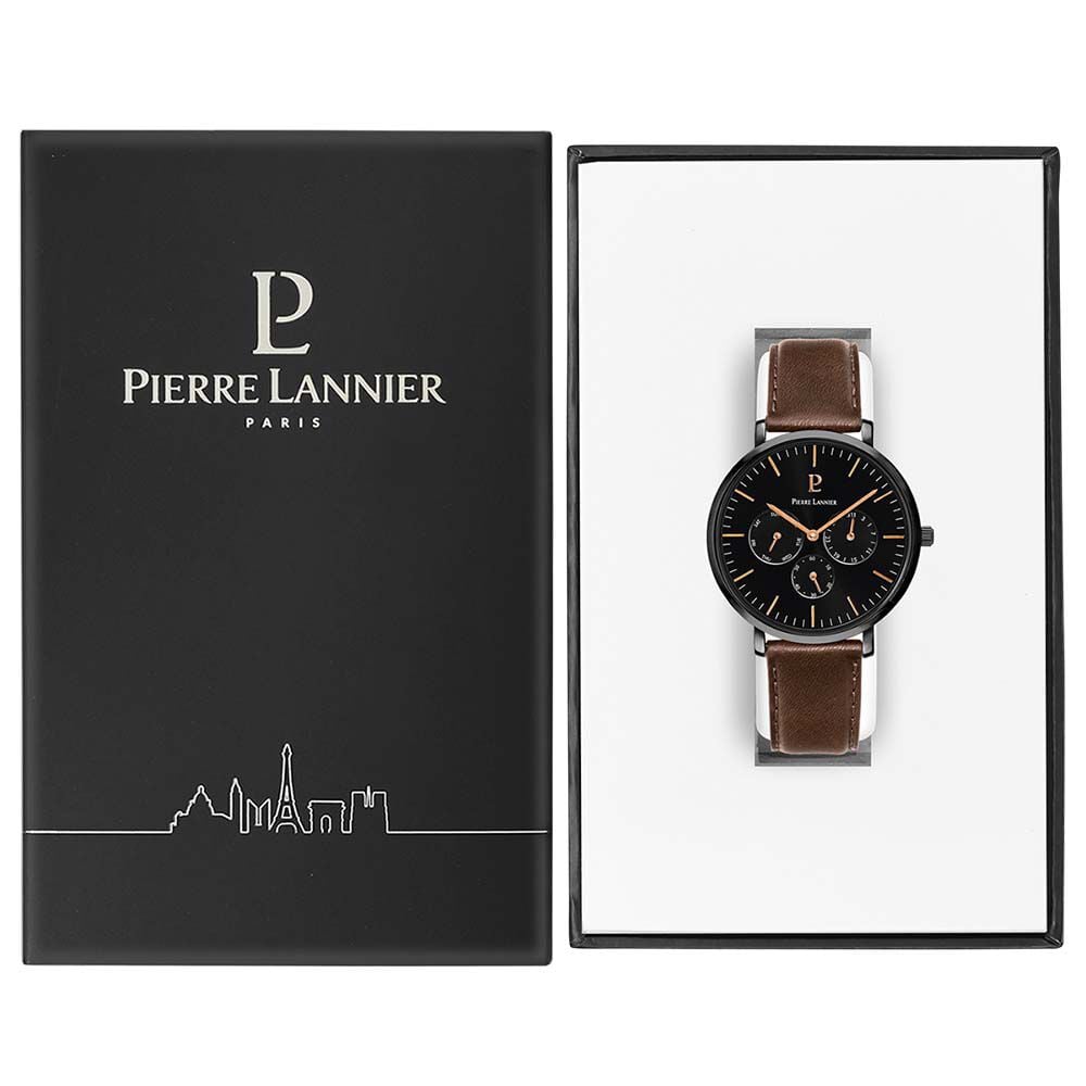Montre Pierre Lannier Echo Noir - Montres classiques Homme | Marc Orian