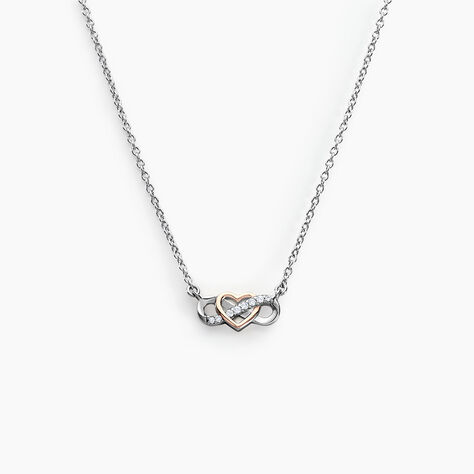 Collier Amuri Argent Bicolore Oxyde De Zirconium - Colliers avec pierres Femme | Marc Orian