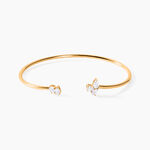 Bracelet Jonc Nelia Plaqu&eacute; Or Jaune Oxyde De Zirconium - Bracelets joncs Femme | Marc Orian