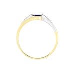 Bague Sylvene Or Bicolore Saphir - Solitaires Femme | Marc Orian