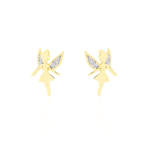 Boucles D'oreilles Puces Phillie Or Jaune - Puces Enfant | Marc Orian
