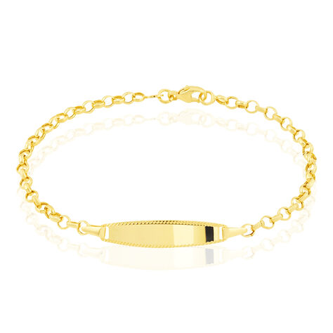 Bracelet Identité Marcel Maille Jaseron Or Jaune - Gourmettes Enfant | Marc Orian