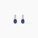 Boucles D'oreilles Puces Charmante Or Blanc Saphir Et Diamant - Boucles d'oreilles mariage Femme | Marc Orian