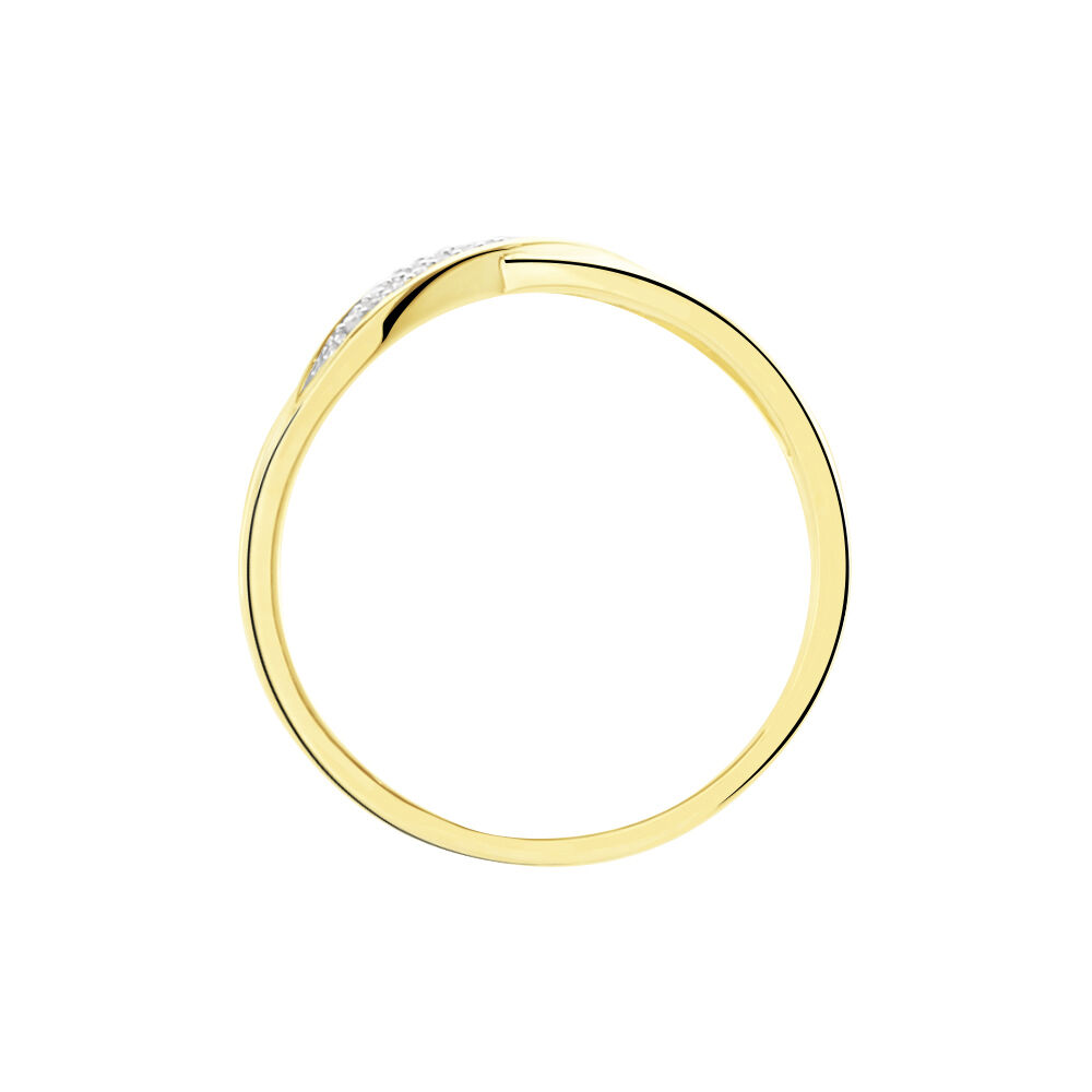 Bague Or Jaune Passane Diamants - Parures de mariage Femme | Marc Orian